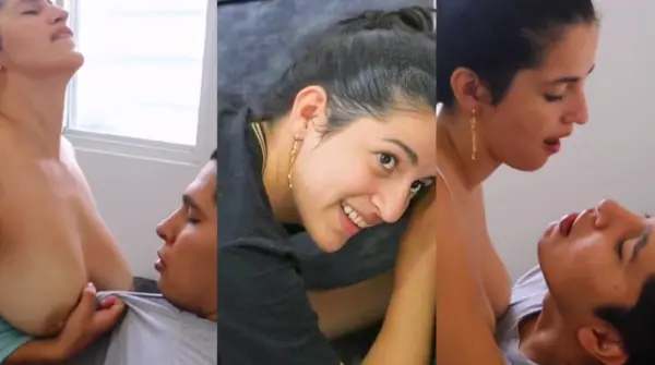 Horny Young Babe Giving Blowjob and Fucking Uncut Video